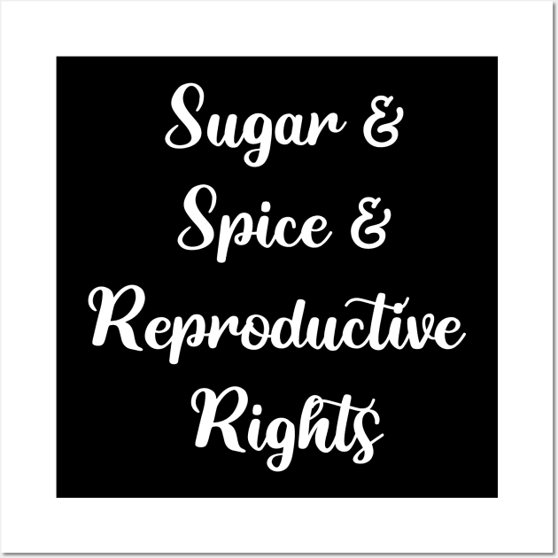 Sugar and Spice and Reproductive Rights Wall Art by Fiends